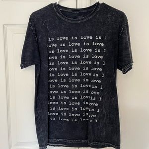 Kate Fruit Flowers Love is Love is Love is Love LGBTQ+ Pride Tee